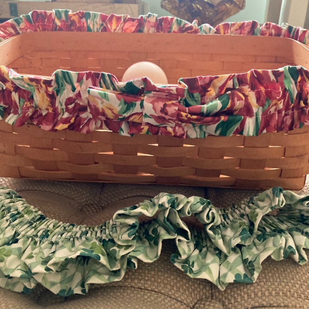 Longaberger basket ribbons bundle of two. Basket not included. Like new.